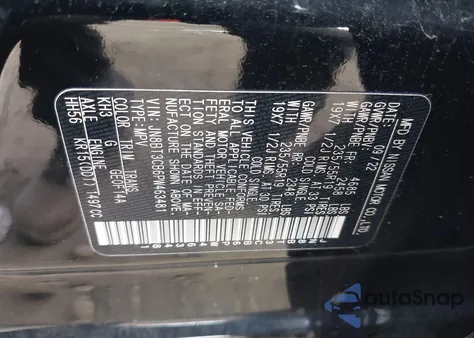 2023 Nissan Rogue Sl Intelligent Awd z USA, uszkodzony, nr VIN JN8BT3CB6PW463481